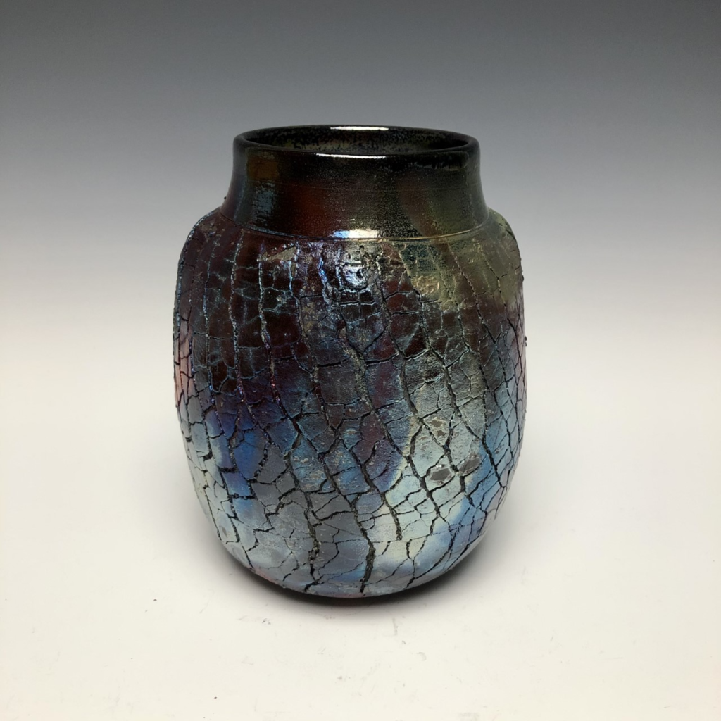 Medium Raku Vase$175