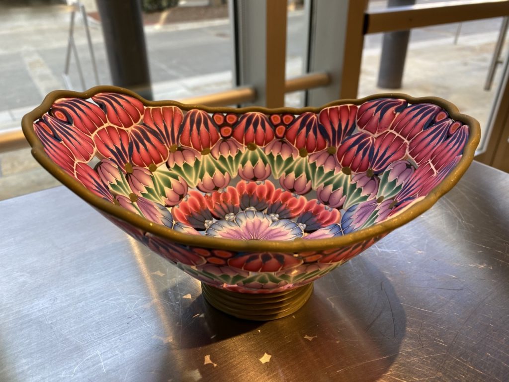 Pink And Blue Bowl