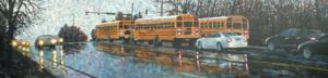 School Traffic Acrylic on Canvas 60” x 15” $1,800