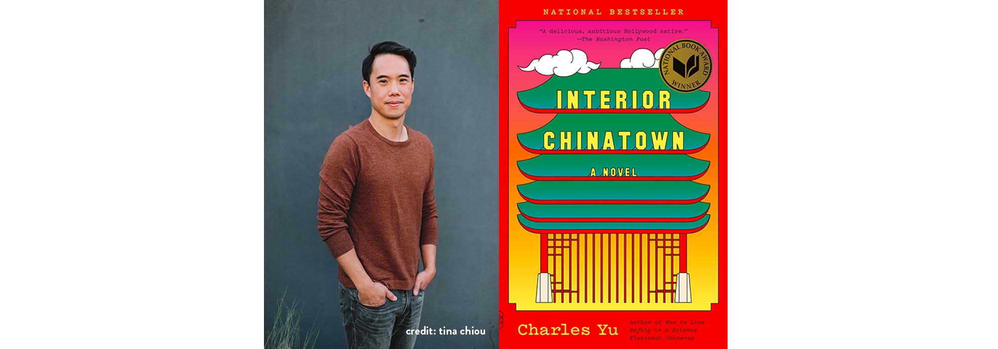 Yu and his book cover