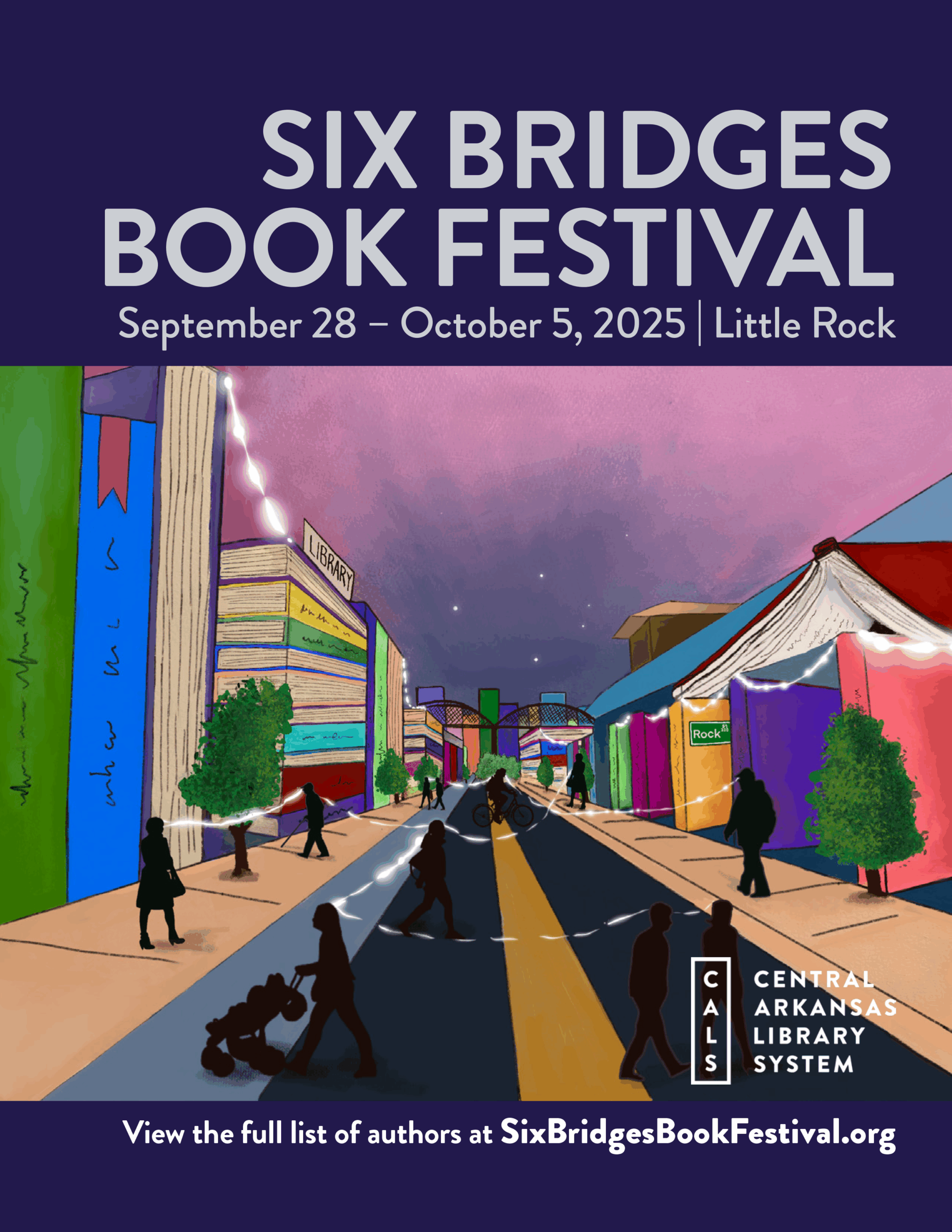 2025 Six Bridges Book Festival Guide cover image