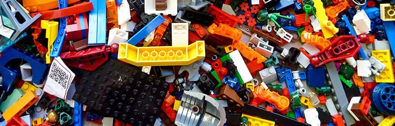 a field of legos