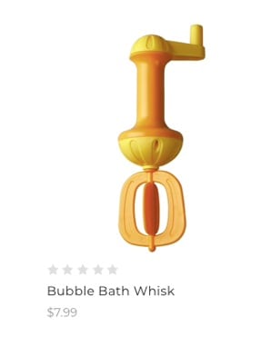 TOY : Toddlers : Bubble Bath Whisk (Yellow)
