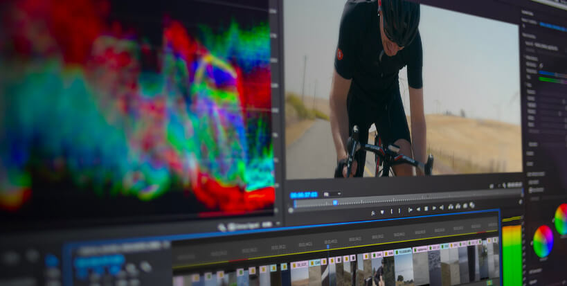 a screen shot of adobe premiere software
