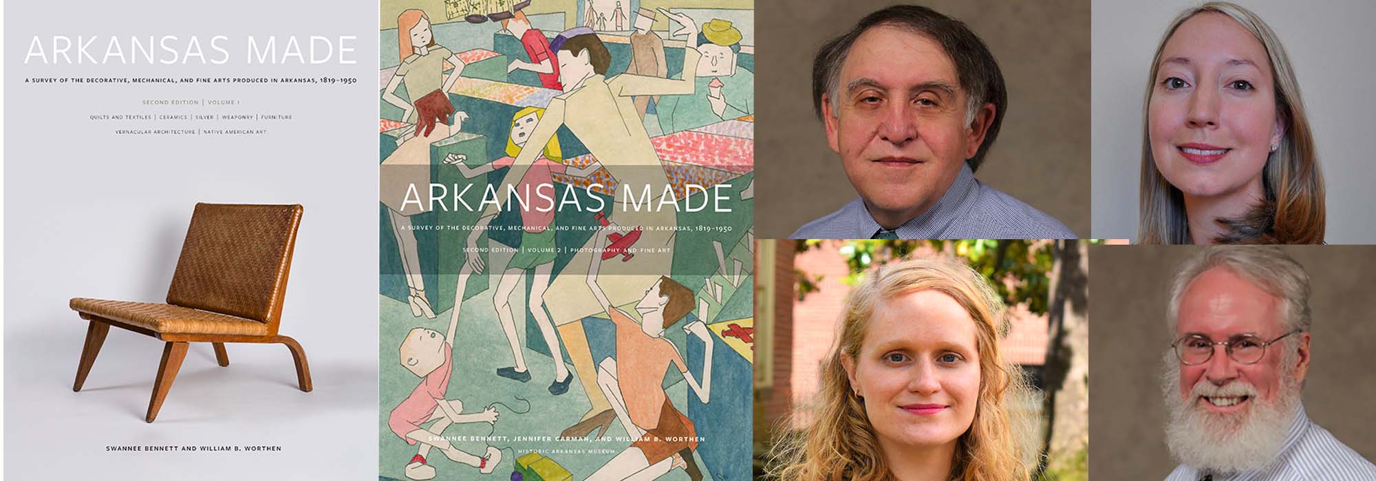 authors and book cover of arkansas made