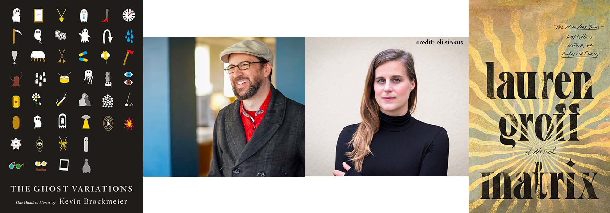 Brockmeier, Groff, and their book covers