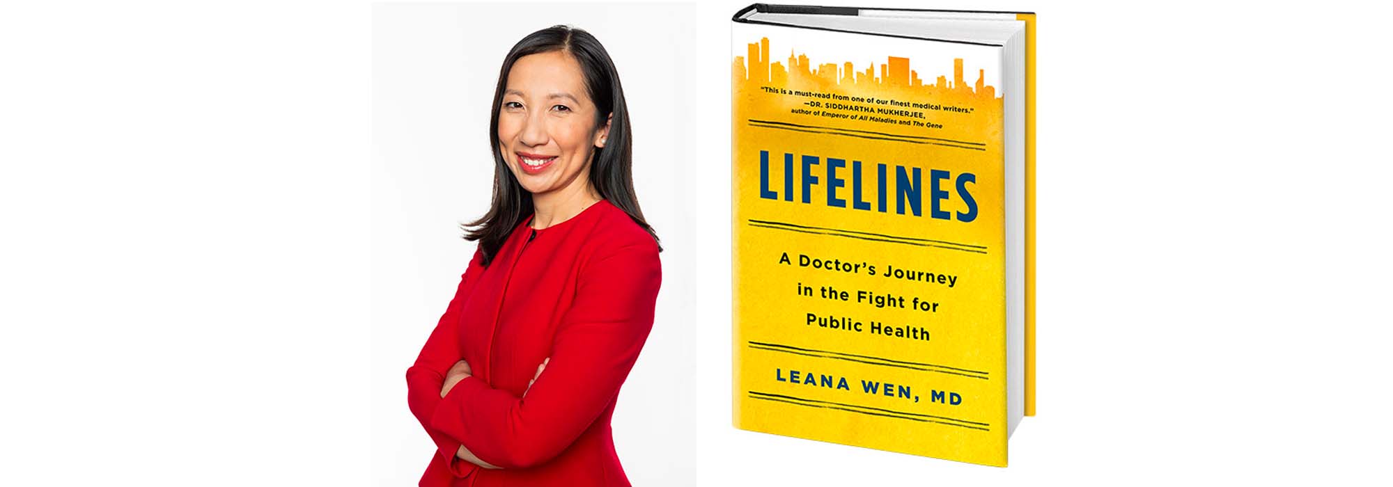 Wen and her book cover