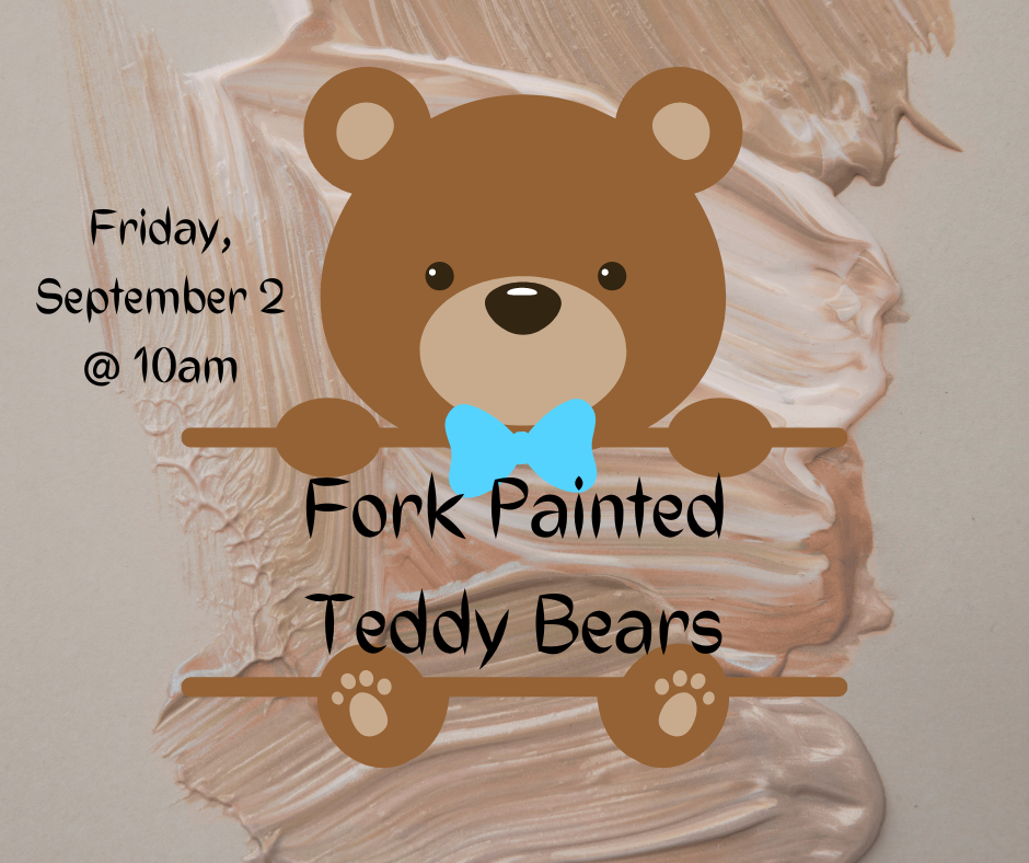 Fork Painted Teddy Bear