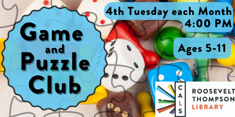 Tuesday Fun: Games & Puzzles – Central Arkansas Library System