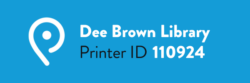 Dee Brown Library, Printer ID 110924