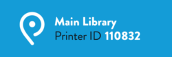 Main Library, Printer ID 110832